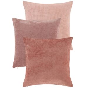 Jotex Sada tří růžových povlaků na polštář CHLOE 50 x 50 cm