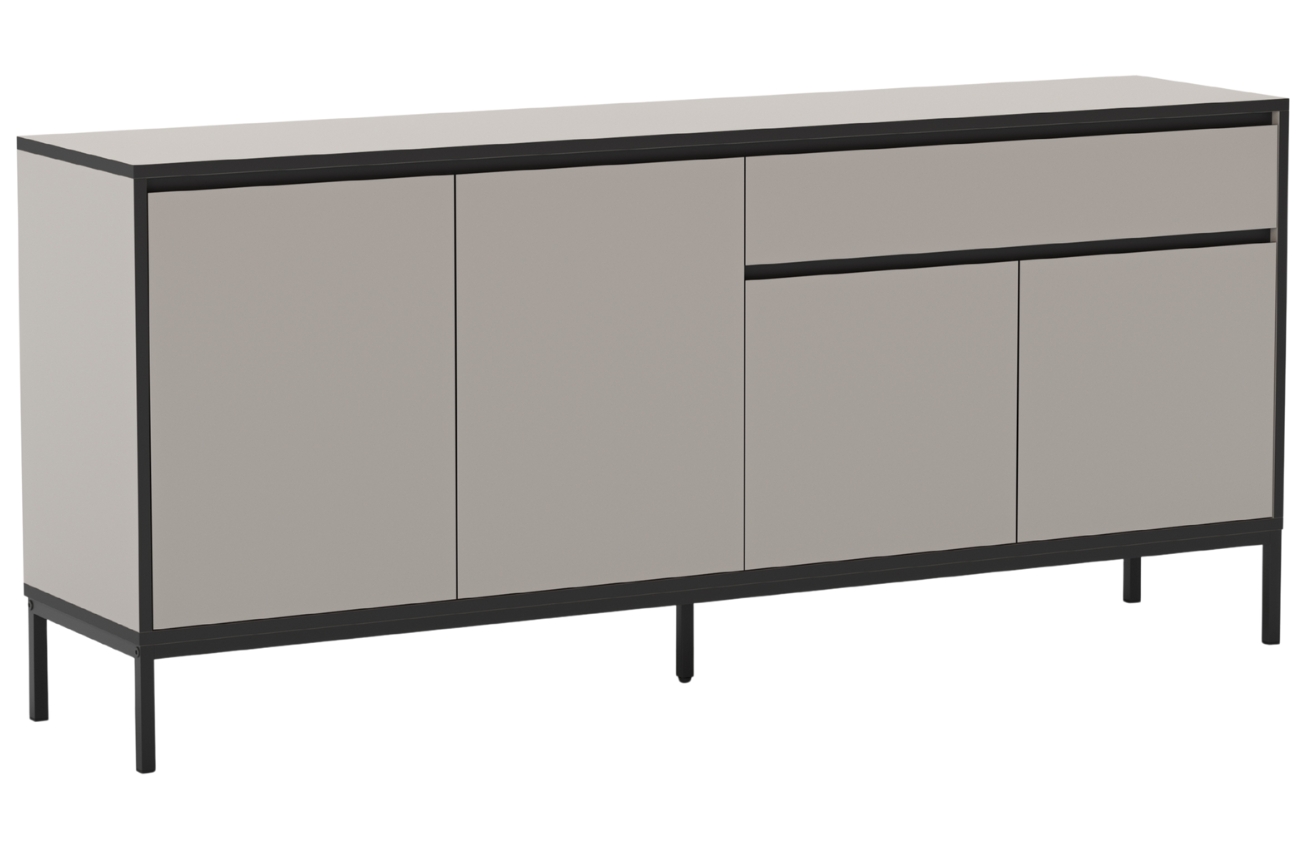 Marckeric Krémová lakovaná komoda Lorenza 180 x 40 cm