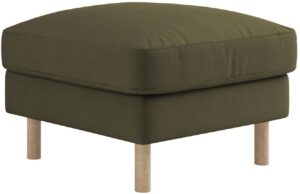 Micadoni Zelená sametová podnožka Eden 64 x 64 cm