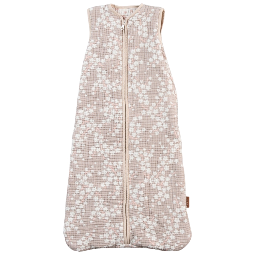 Růžový mušelínový dětský spací pytel Quax Natural 90 cm