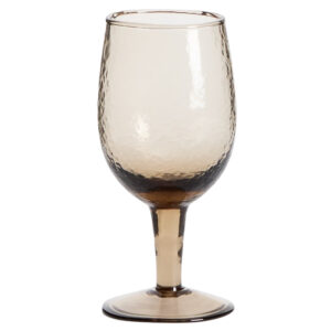 Kave Home Hnědá sklenice na víno Sileia