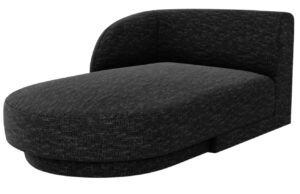 Micadoni Černá žinylková lenoška Miley 156 cm