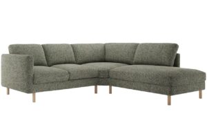 Micadoni Zelená rohová pohovka Eden 267 cm