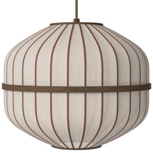 Bolia Tmavé dubové závěsné světlo Lucén Octagon 40 cm