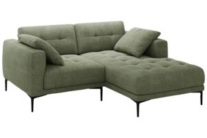 Micadoni Olivově zelená čalouněná rohová pohovka Bemy 205 cm