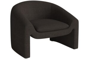 Bolia Tmavě hnědé bouclé křeslo Mielo