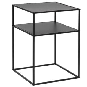 Bizzotto Černý kovový odkládací stolek Alrik 37