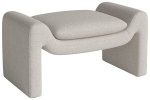 Bolia Béžová bouclé podnožka Mielo 83 x 52 cm