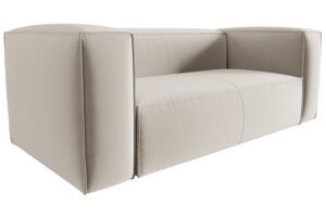 Cosmopolitan Design Světle béžová sametová dvoumístná pohovka Mackay 150 cm