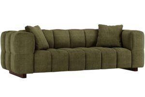 Micadoni Zelená rozkládací pohovka Puma 260 cm