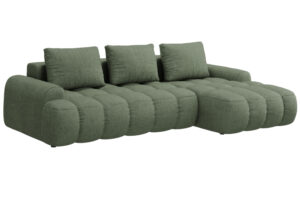 Cosmopolitan Design Zelená rozkládací pohovka Linz 275 cm