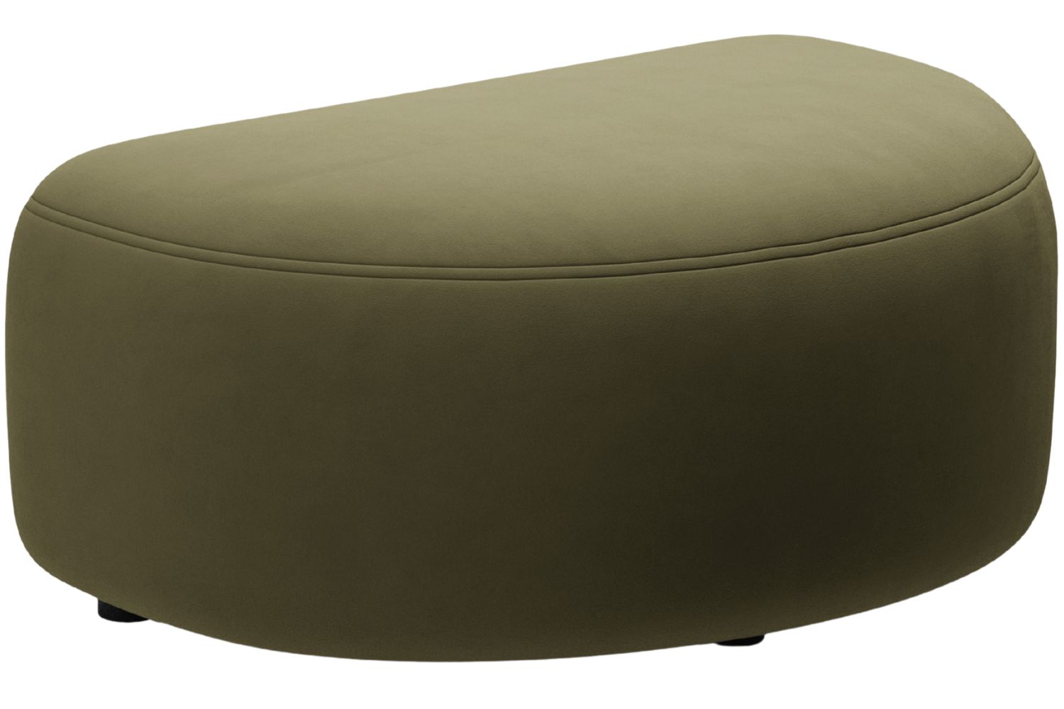 Micadoni Zelená sametová podnožka Kate II. 99 x 60 cm