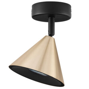 Nova Luce Zlaté kovové stropní světlo Conico