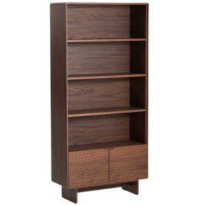 Kave Home Ořechový regál Norlen 190 x 90 cm