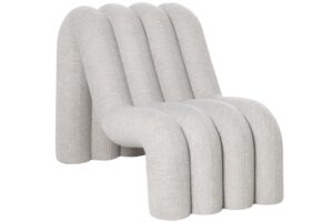 FEST Amsterdam Béžové bouclé lounge křeslo Alp