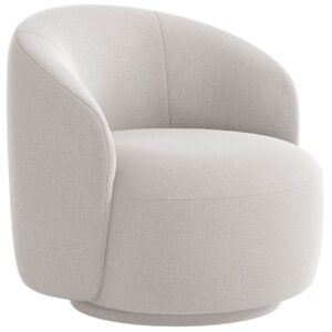 Micadoni Světle béžové otočné křeslo Letizia