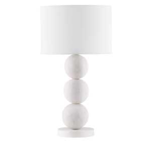 Nova Luce Bílá stolní lampa Chamois