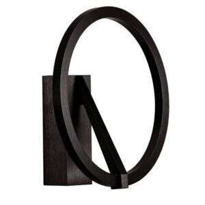 Nova Luce Černé kovové nástěnné LED světlo Tilia