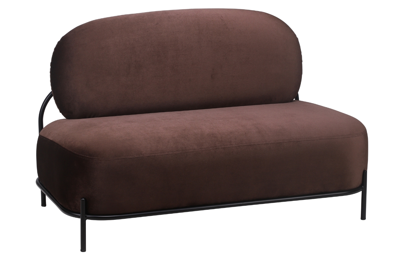 White Label Hnědá pohovka POLLY 124