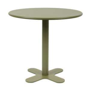 White Label Zelený zahradní bistro stolek SANJAY 80 cm