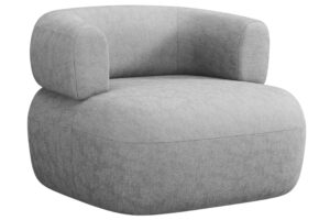 Windsor & Co Světle šedé křeslo Aldrin