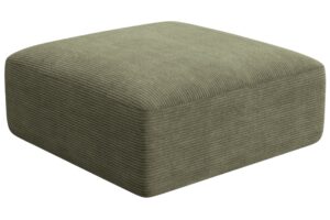 Cosmopolitan Design Zelená manšestrová podnožka Campi 90 x 90 cm