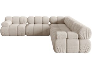 Micadoni Světle béžová rohová pohovka Bellis 282 cm