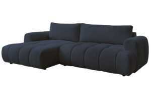 Bobochic Paris Tmavě modrá bouclé rozkládací pohovka Fuji 292 cm