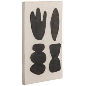 Bloomingville Černobílá kameninová nástěnná dekorace Luton 28