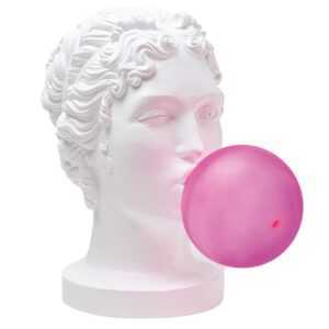 Seletti Bílo-růžová stolní LED lampa Grace