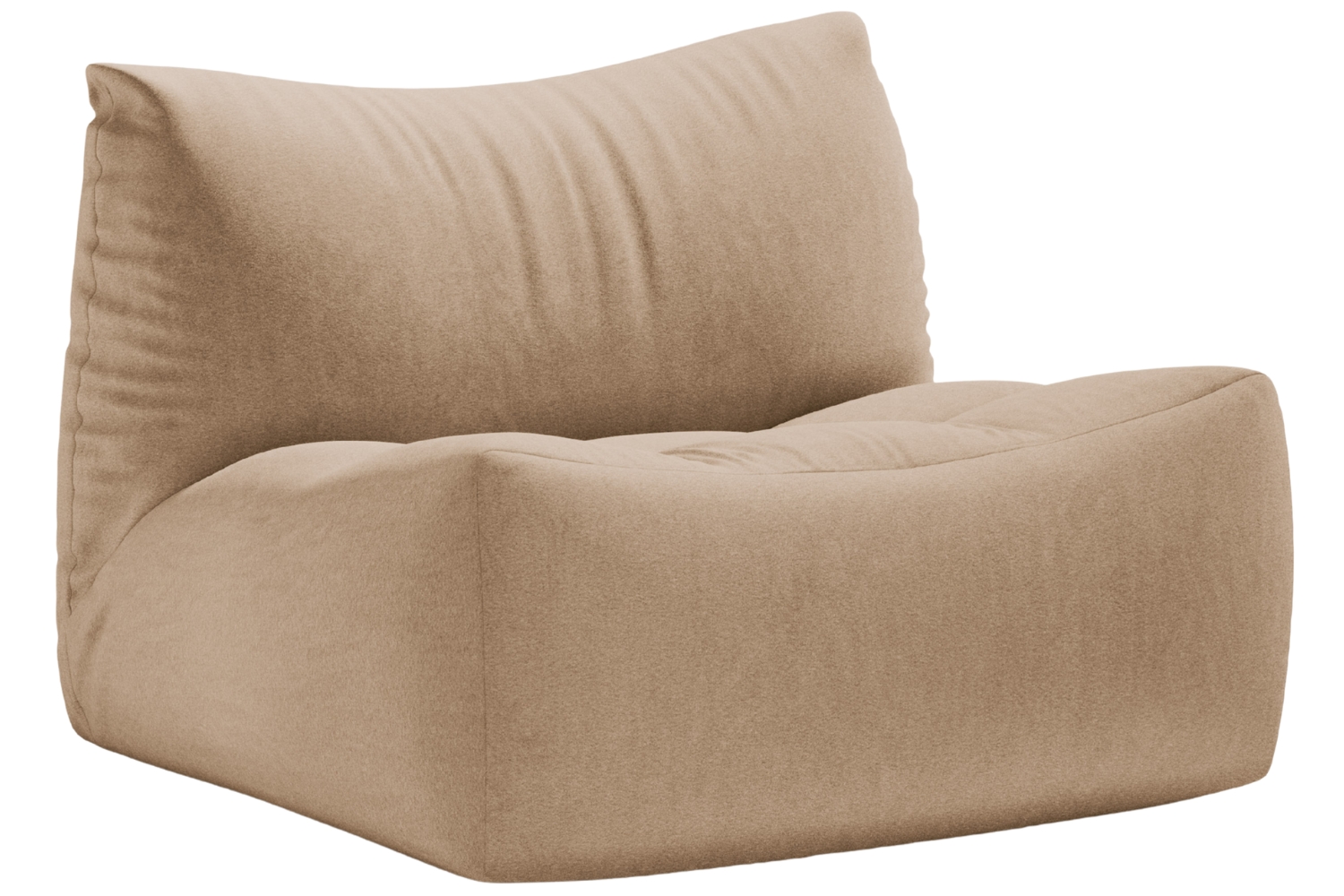 Micadoni Pískově hnědé sametové křeslo Tove