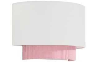 Kave Home Růžové nástěnné světlo Bianella 30 cm