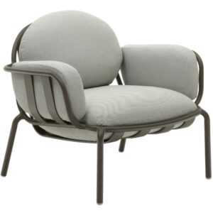 Kave Home Šedo-zelené zahradní křeslo Joncols