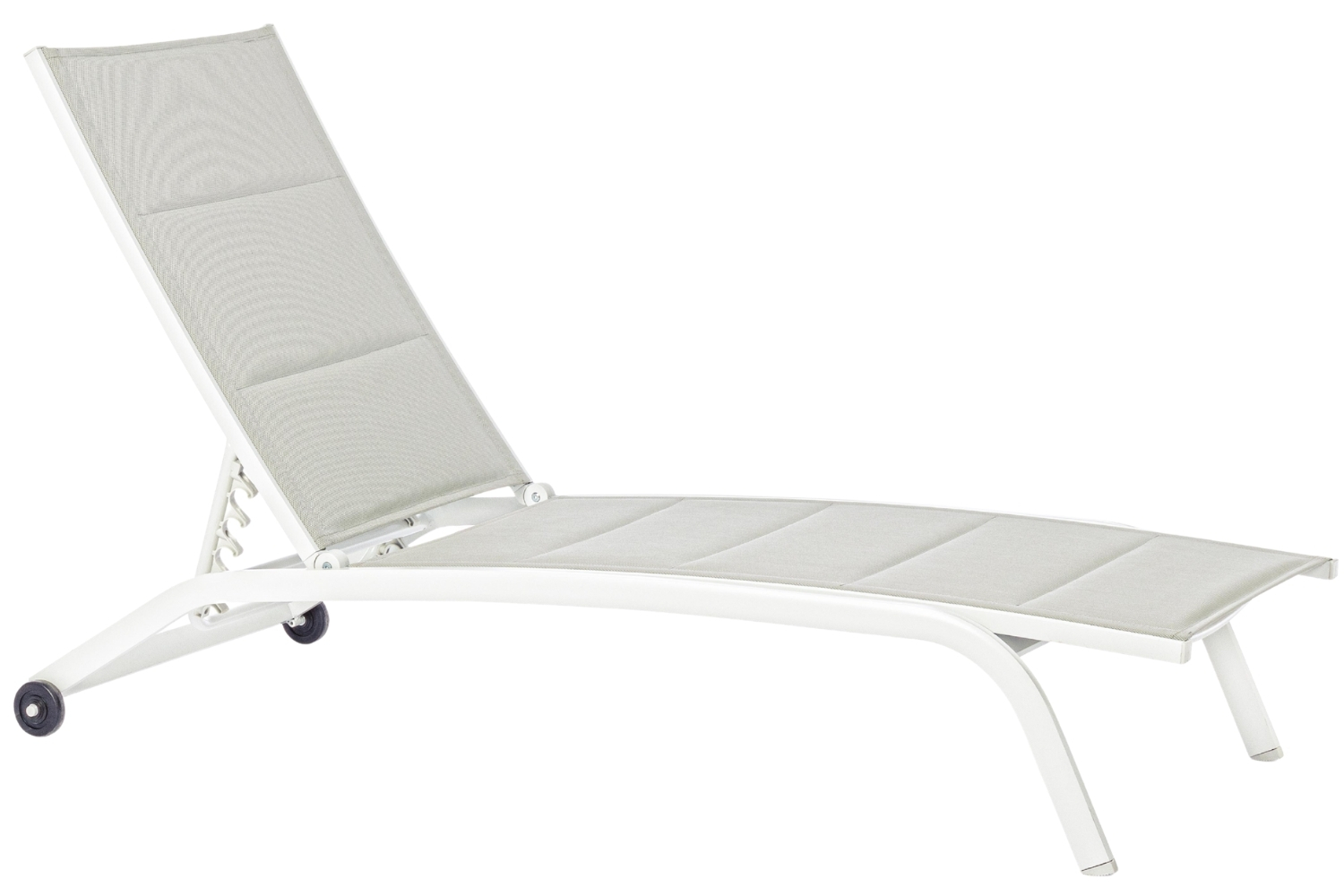 Bizzotto Bílé hliníkové zahradní lehátko Cleopas