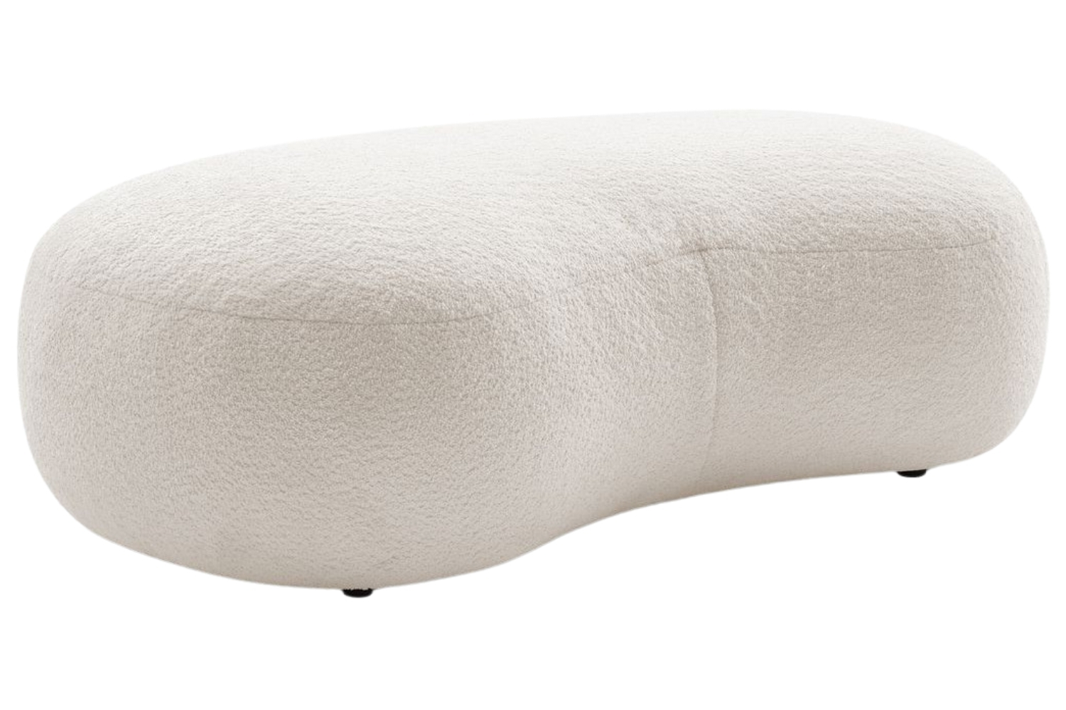 Bobochic Paris Bílá bouclé podnožka Saint-Germain 147 x 90 cm