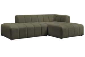 Bobochic Paris Zelená bouclé rohová pohovka Annecy 262 cm