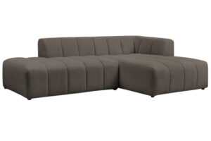 Bobochic Paris Hnědá bouclé rohová pohovka Annecy 262 cm