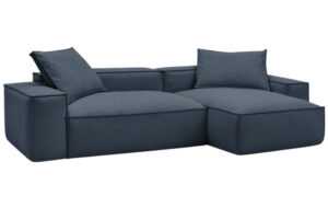 Bobochic Paris Tmavě modrá rohová pohovka Boheme 302 cm