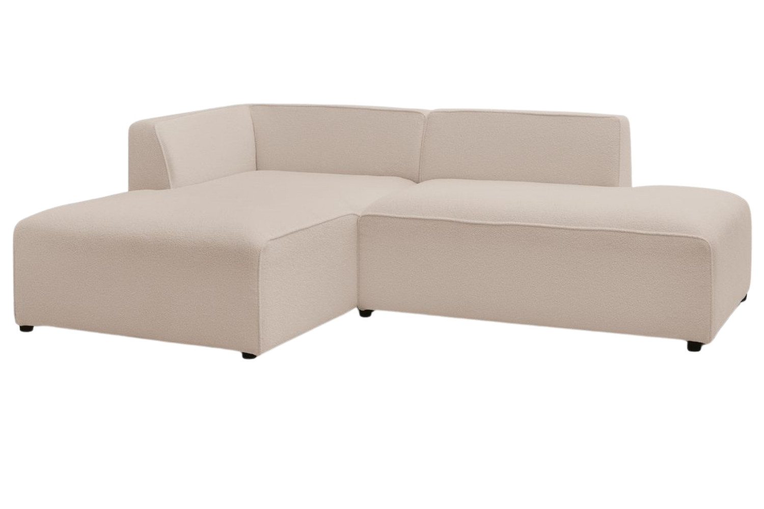 Bobochic Paris Béžová bouclé rohová pohovka Megeve 250 cm