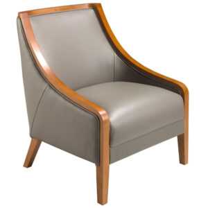 Angel Cerdá Šedé kožené křeslo No. 5126