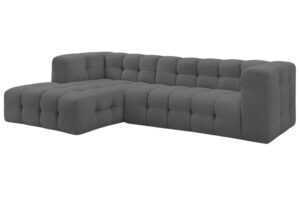 Bobochic Paris Tmavě šedá rohová pohovka Cloud 288 cm