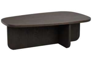 Rowico Hnědý dubový koneferenční stolek BILLINGS 118 x 73 cm