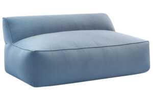 Bobochic Paris Tmavě modrá zahradní pohovka Riviera 160 cm