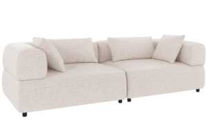 Rowico Světle béžová trojmístná pohovka FALKNER 246 cm