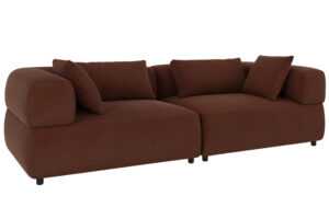 Rowico Červená trojmístná pohovka FALKNER 246 cm