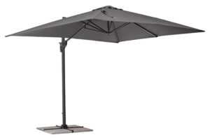 Bizzotto Šedý slunečník Porto 300 x 300 cm