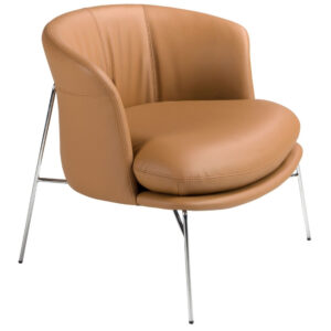 Angel Cerdá Hnědé koženkové křeslo No. 5192