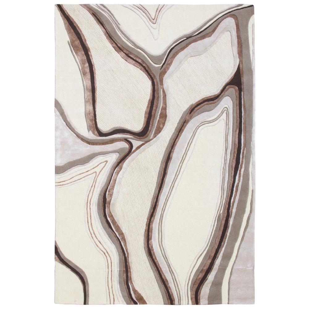 Fargotex Béžový koberec Lava 160 x 230 cm