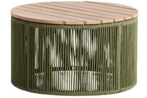 Kave Home Zelený zahradní stolek Dandara 60 cm