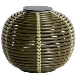 Kave Home Zelená zahradní solární lampa Garoina Ø 28 cm